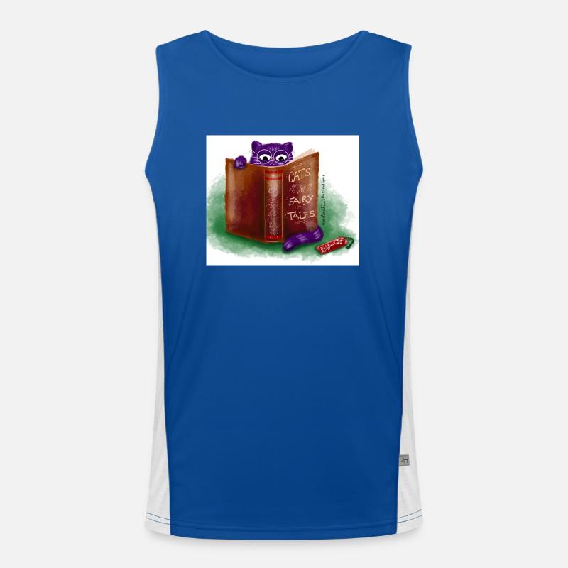 Read cat Men's Functional Contrast Tank Top 