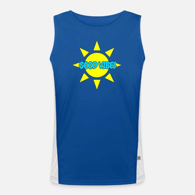 GOOD VIBES Funktionelles Kontrast-Tank Top für Männer 