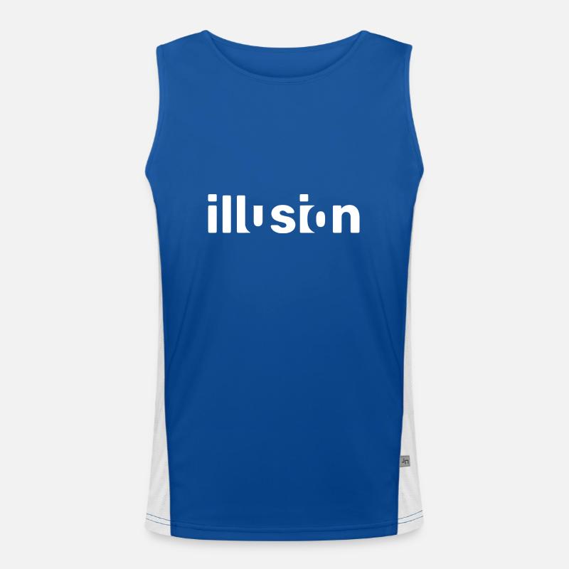 Illusion Funktionelles Kontrast-Tank Top für Männer 