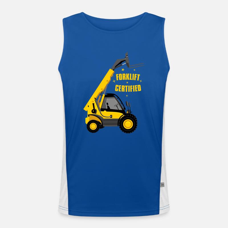 Forklift certified Men's Functional Contrast Tank Top 