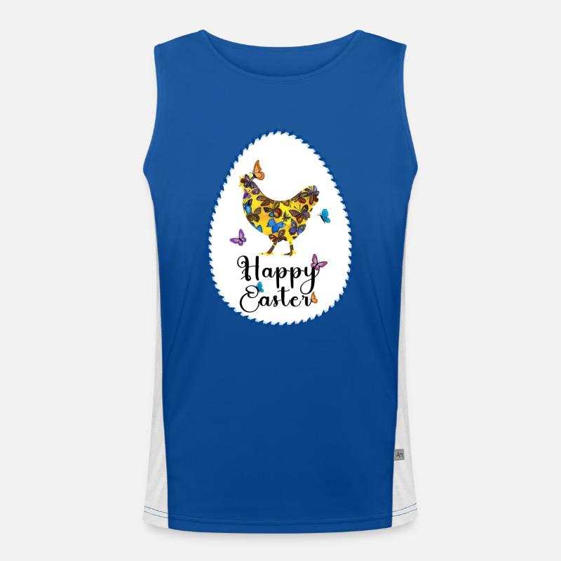 Poule colorée Débardeur respirant contrasté Homme 