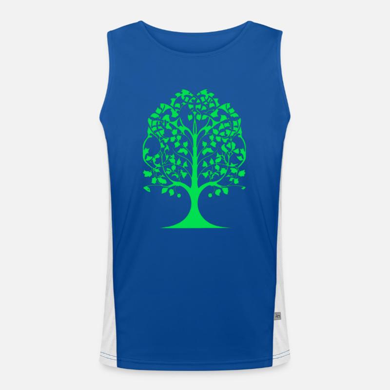 arbre vert Débardeur respirant contrasté Homme 