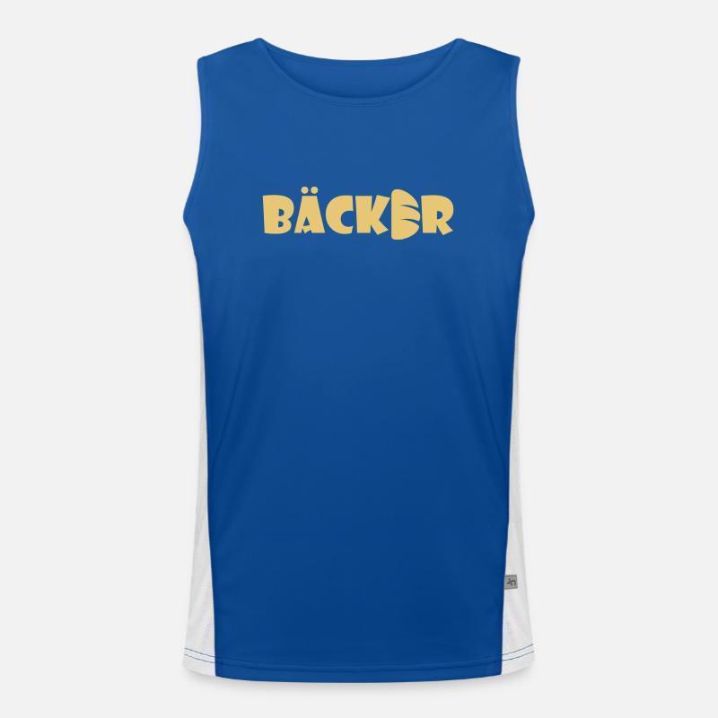 Bäcker Funktionelles Kontrast-Tank Top für Männer 
