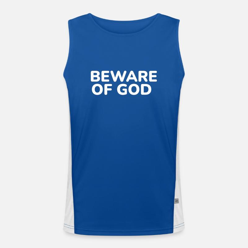 warning 2 Men's Functional Contrast Tank Top 
