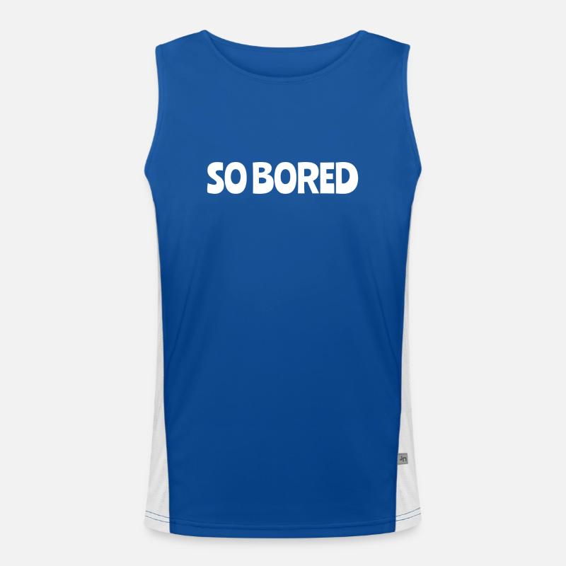 So Bored Men's Functional Contrast Tank Top 
