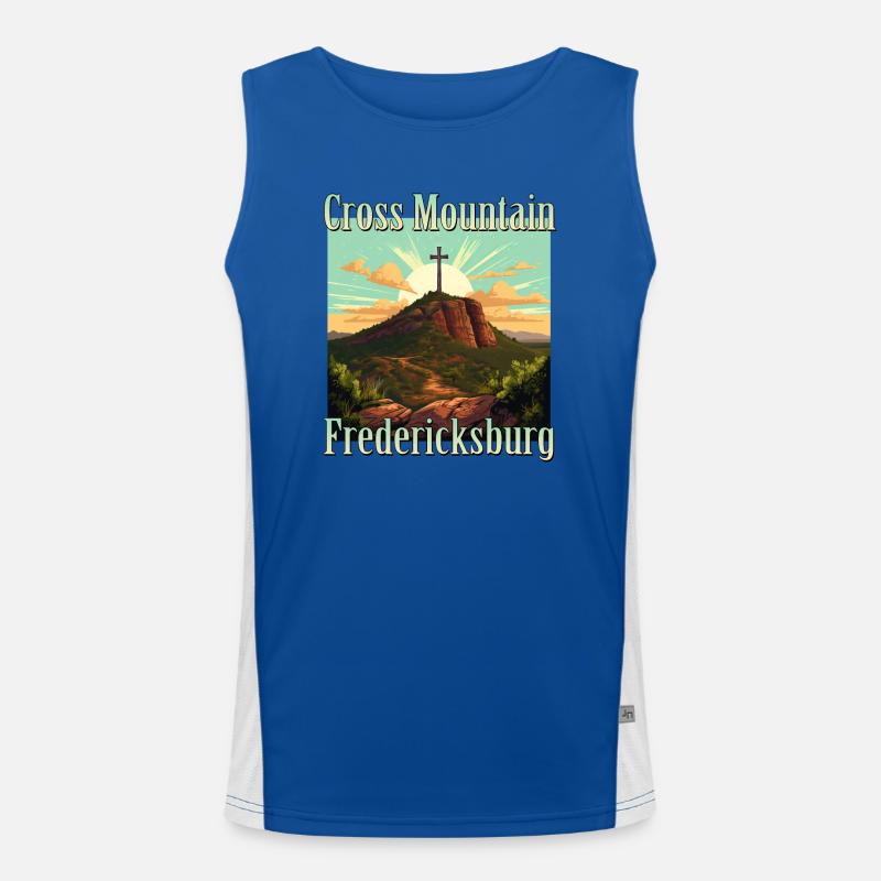 Cross Mountain - L’endroit idéal pour une excursion Débardeur respirant contrasté Homme 