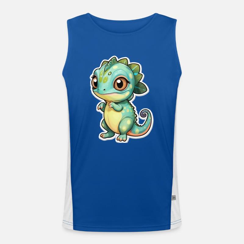 Caméléon mignon Débardeur respirant contrasté Homme 