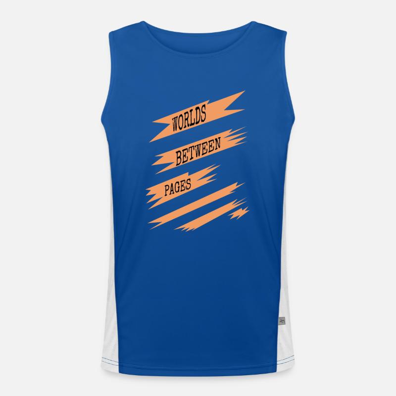 refreshing break escapism avid readers geek Funktionelles Kontrast-Tank Top für Männer 