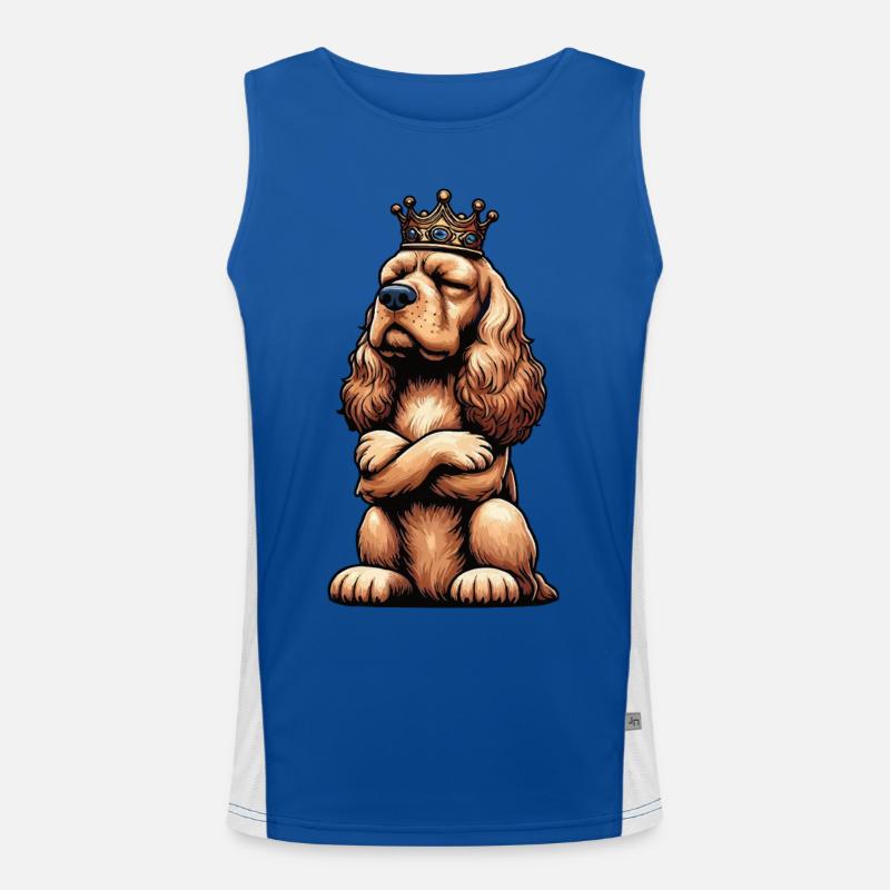 Cocker Spaniel Cocker Chien Cocker Propriétaire de cocker Spaniel Débardeur respirant contrasté Homme 