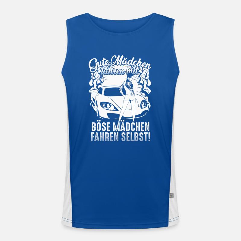 Auto - Böse Mädchen 1 Funktionelles Kontrast-Tank Top für Männer 
