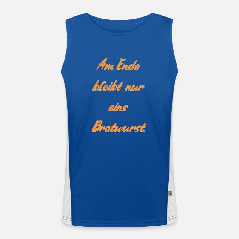 Bratwurst Funktionelles Kontrast-Tank Top für Männer 
