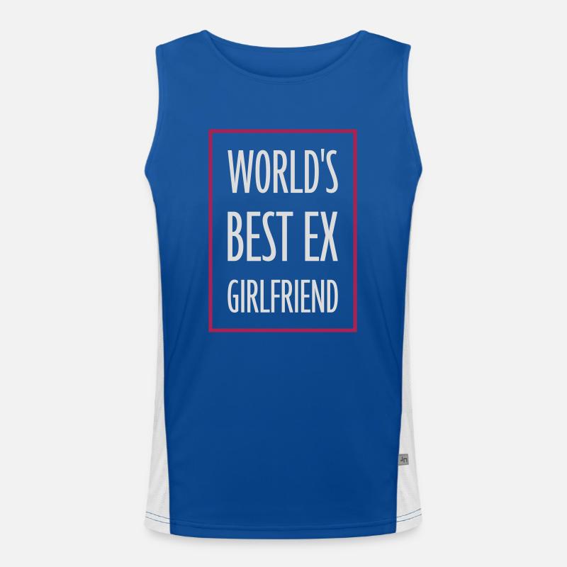 worlds best ex girlfriend Funktionelles Kontrast-Tank Top für Männer 