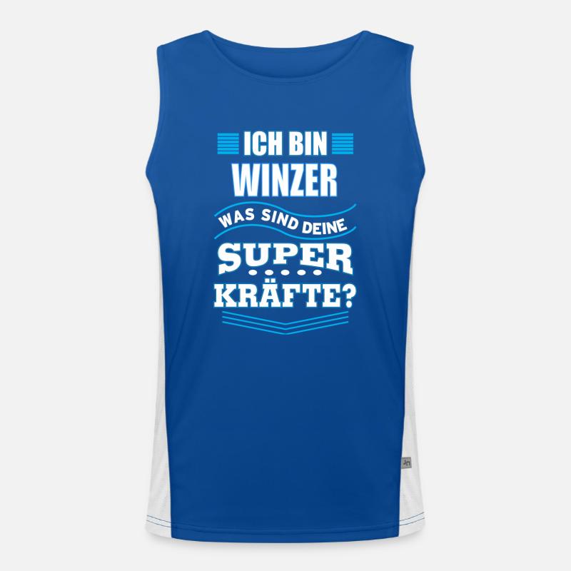 WINZER Funktionelles Kontrast-Tank Top für Männer 