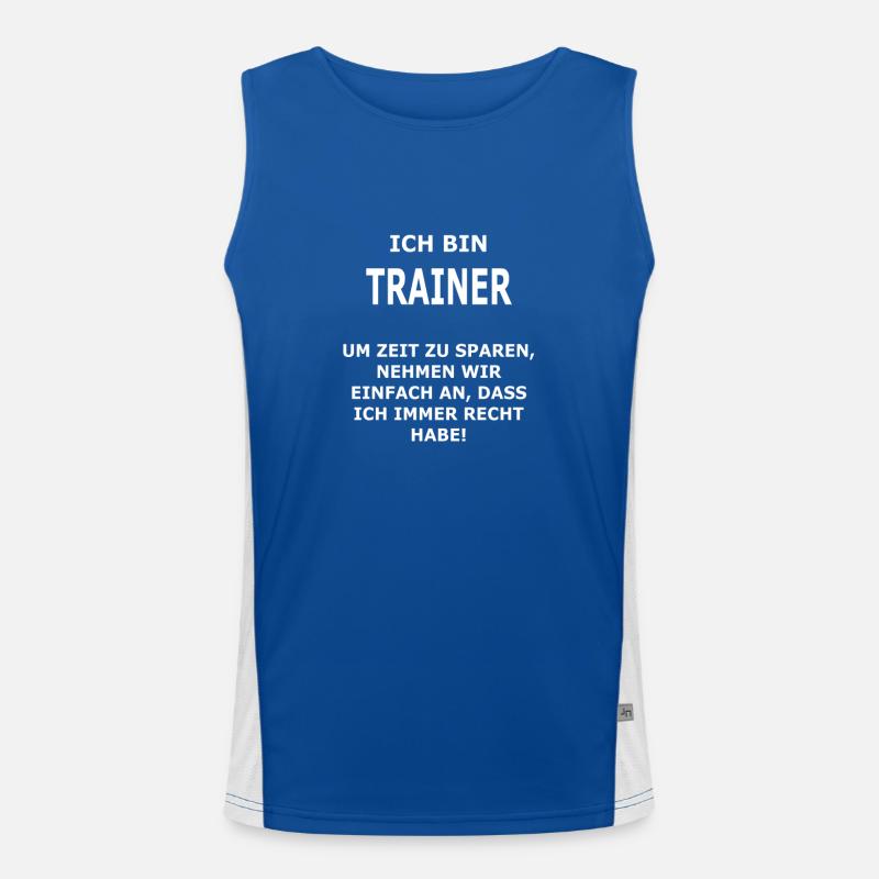TRAINER Funktionelles Kontrast-Tank Top für Männer 