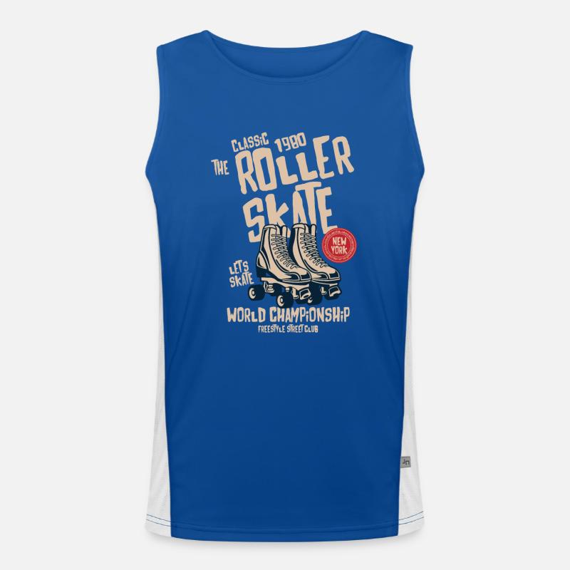 Roller Skate Funktionelles Kontrast-Tank Top für Männer 