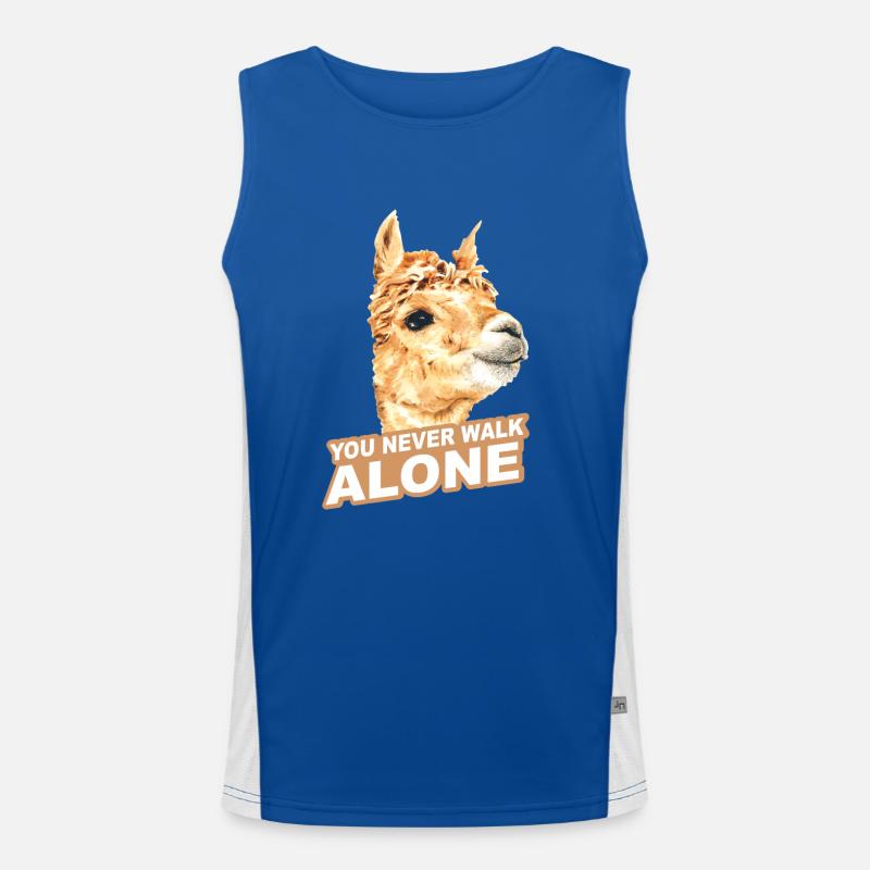 Alpaka Funktionelles Kontrast-Tank Top für Männer 