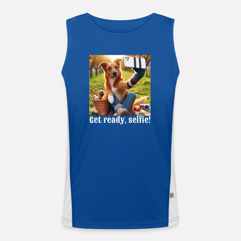 Get ready, selfie-5 Men's Functional Contrast Tank Top 