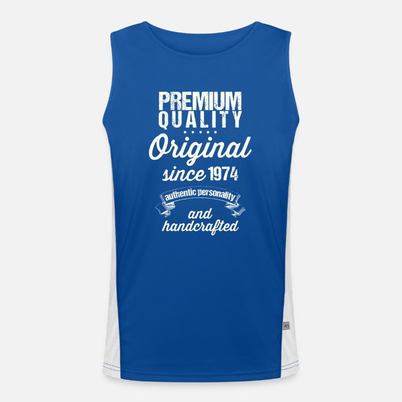 Jahr 1974 Funktionelles Kontrast-Tank Top für Männer 