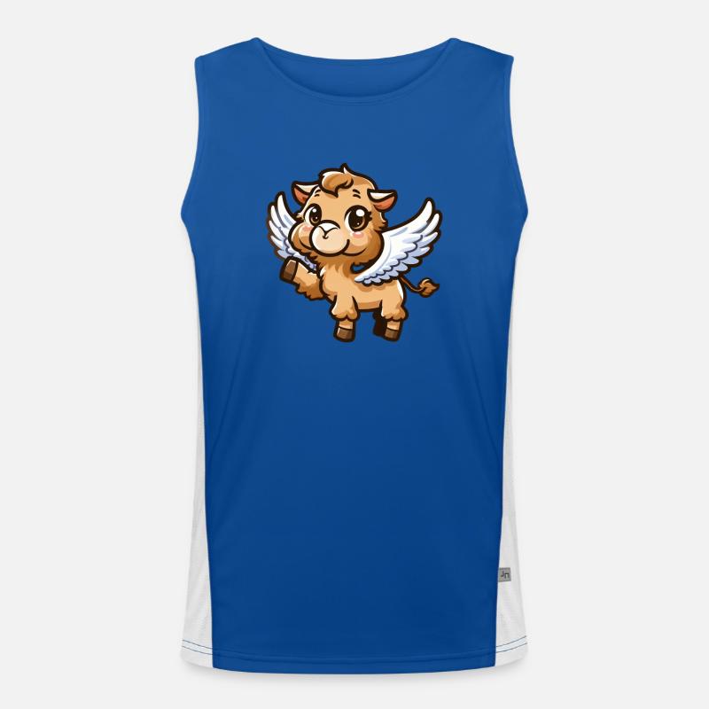 Angel Camel: Celestial Comic Style Débardeur respirant contrasté Homme 
