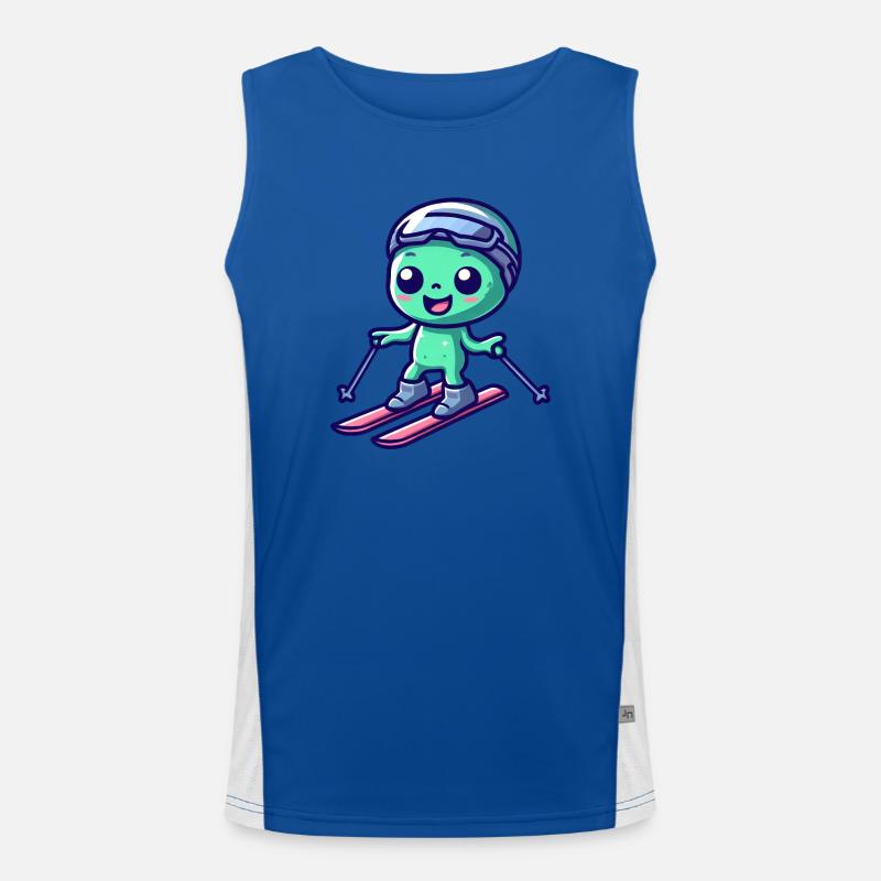 Extraterrestre Vert Ski Alien Débardeur respirant contrasté Homme 