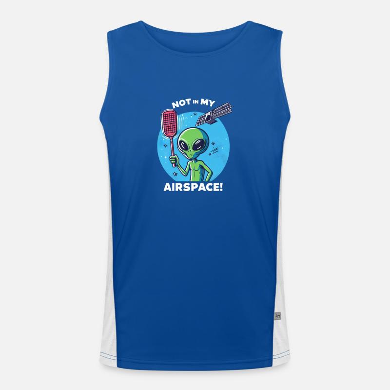 Extraterrestrial Privacy: "Not in my Men's Functional Contrast Tank Top 