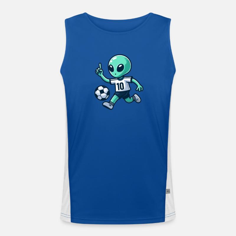 Galactic Kicker : Alien sur le ballon Débardeur respirant contrasté Homme 