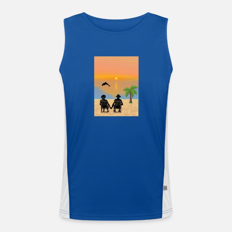 Urlaub Funktionelles Kontrast-Tank Top für Männer 