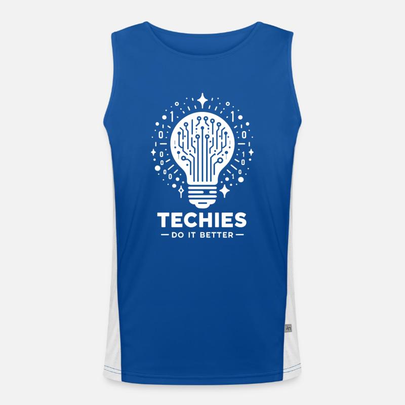 Techies Do IT Better Men's Functional Contrast Tank Top 
