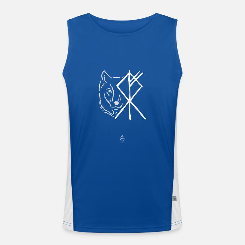 Viking Wolf - Ghost Men's Functional Contrast Tank Top 