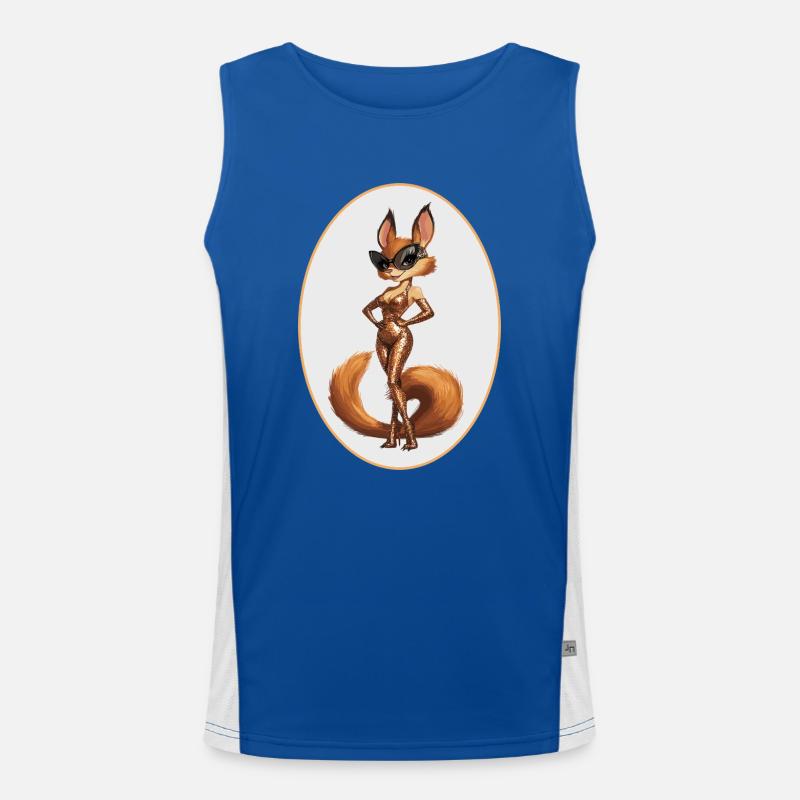 Eichhörnchen Funktionelles Kontrast-Tank Top für Männer 