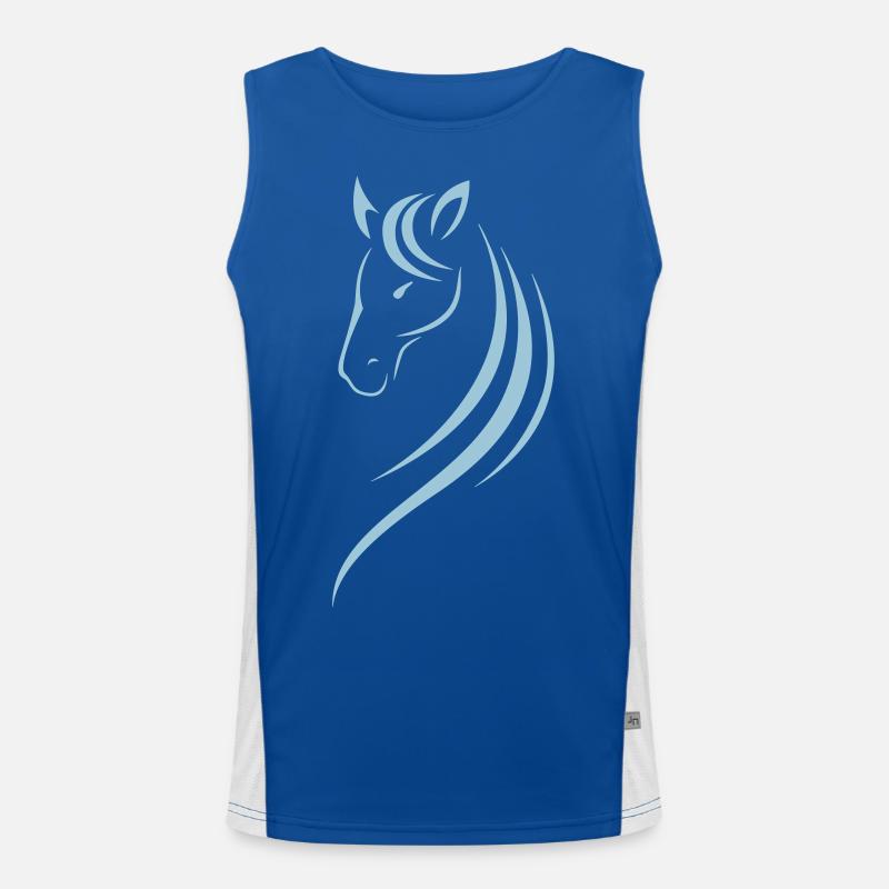 HORSE'S HEAD Funktionelles Kontrast-Tank Top für Männer 