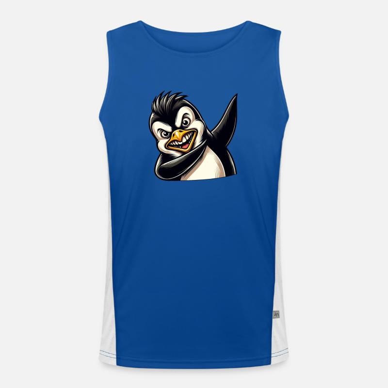 Pingouin Dab Dabbing Cool Débardeur respirant contrasté Homme 