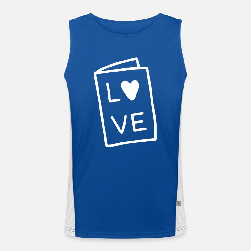love book Men's Functional Contrast Tank Top 