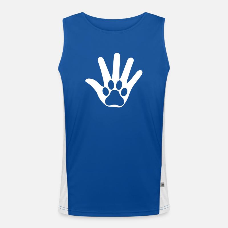 Hand Funktionelles Kontrast-Tank Top für Männer 