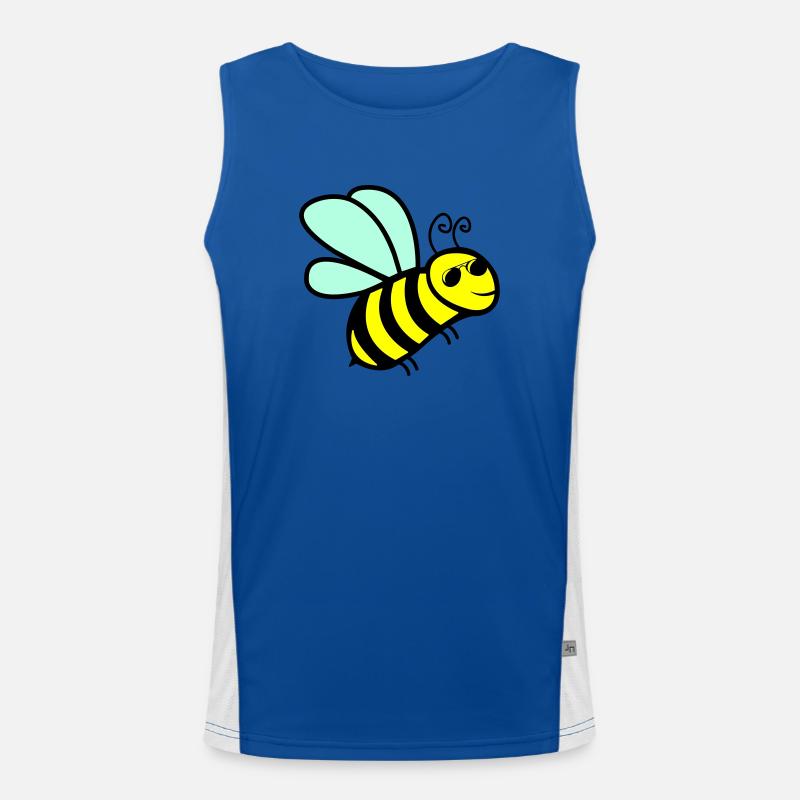 biene cool Funktionelles Kontrast-Tank Top für Männer 