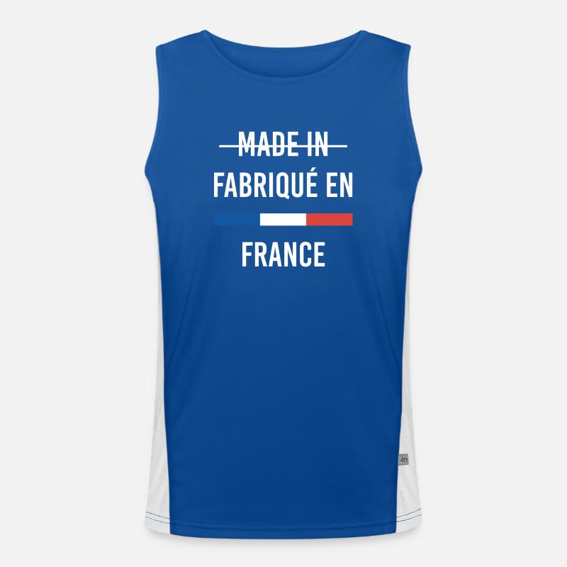 Hergestellt in Frankreich Funktionelles Kontrast-Tank Top für Männer 