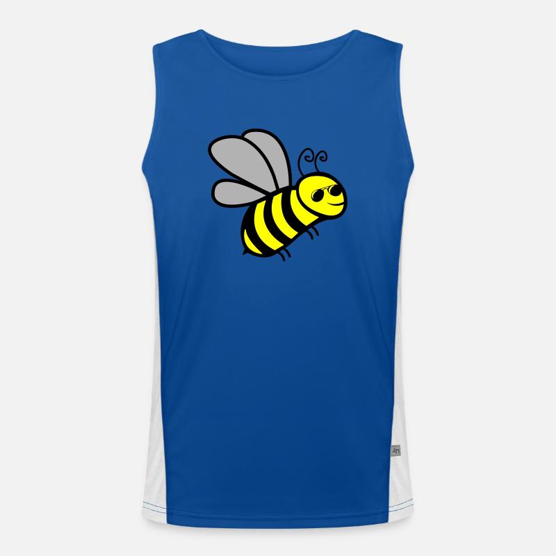 biene cool Funktionelles Kontrast-Tank Top für Männer 