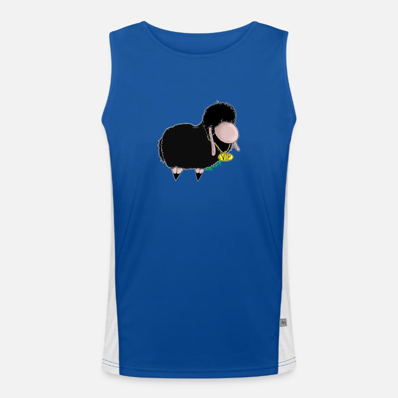Black Sheep VIP Sheep Wolly Sheepling Gaming Men's Functional Contrast Tank Top 