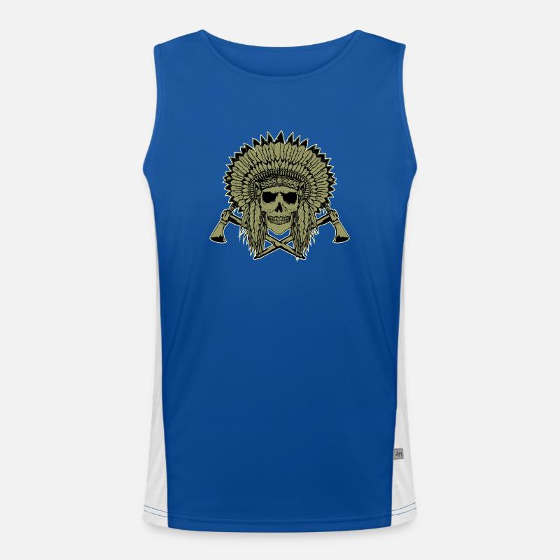 American Native Tomahawk Funktionelles Kontrast-Tank Top für Männer 
