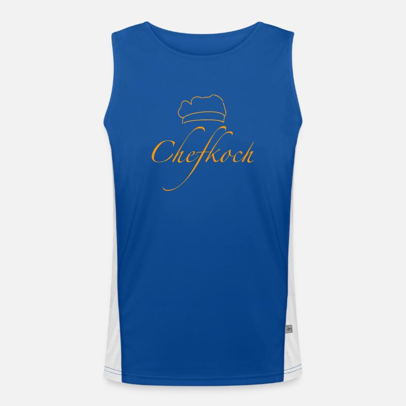 Chefkoch Funktionelles Kontrast-Tank Top für Männer 