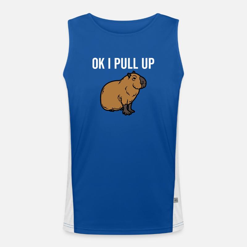 Ok I Pull Up Men's Functional Contrast Tank Top 