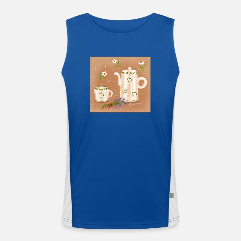 summer tea Funktionelles Kontrast-Tank Top für Männer 