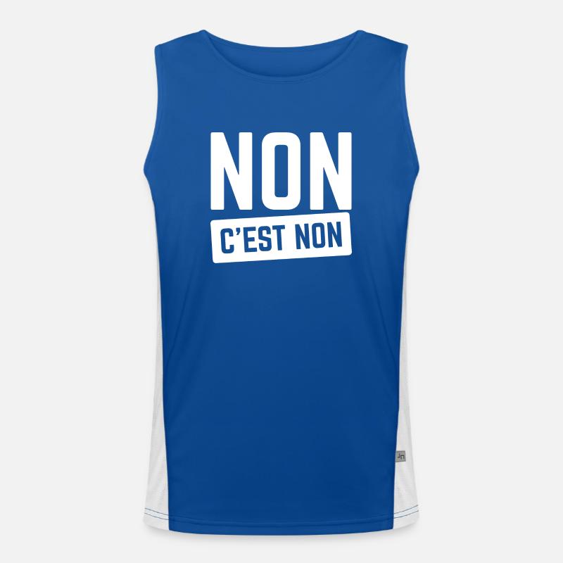 Non C'est Non. Débardeur respirant contrasté Homme 