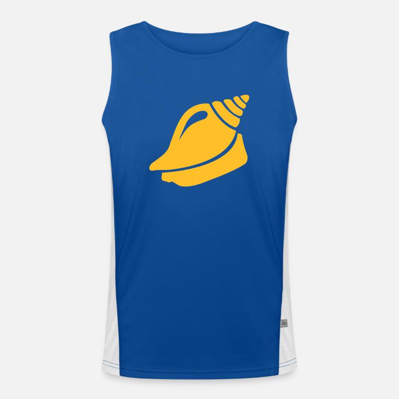 Shell - Men's Functional Contrast Tank Top  - royal/white