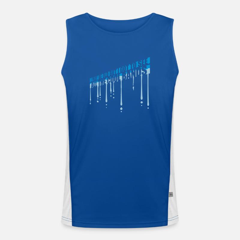 I may be old - Men's Functional Contrast Tank Top  - royal/white