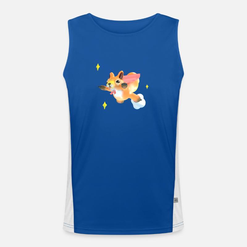 Flughörnchen Funktionelles Kontrast-Tank Top für Männer 