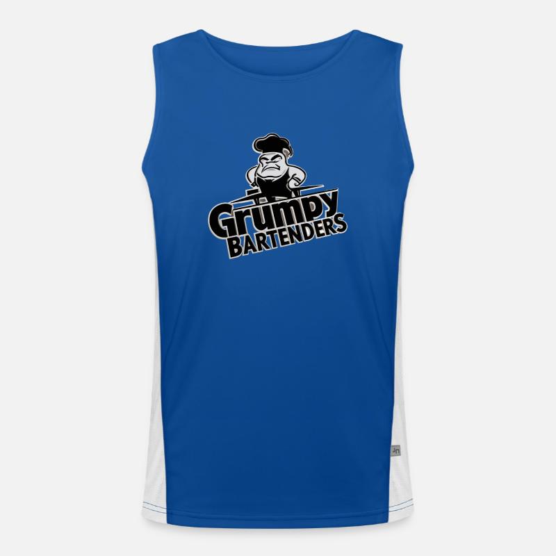 GRUMPY BARTENDERS Men's Functional Contrast Tank Top 