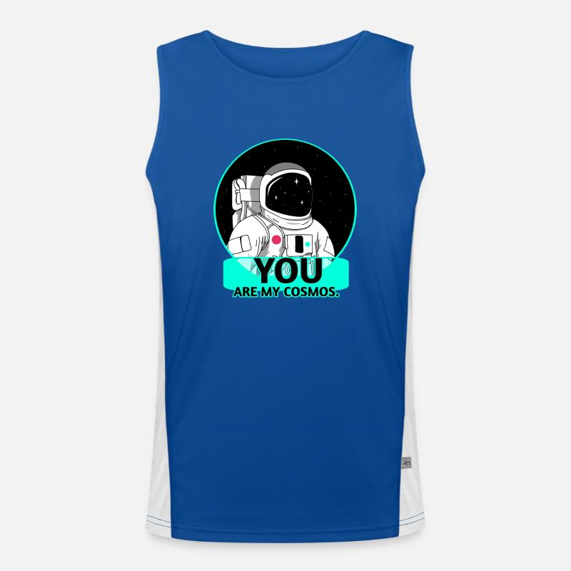 Kosmos - Astronaut Funktionelles Kontrast-Tank Top für Männer 