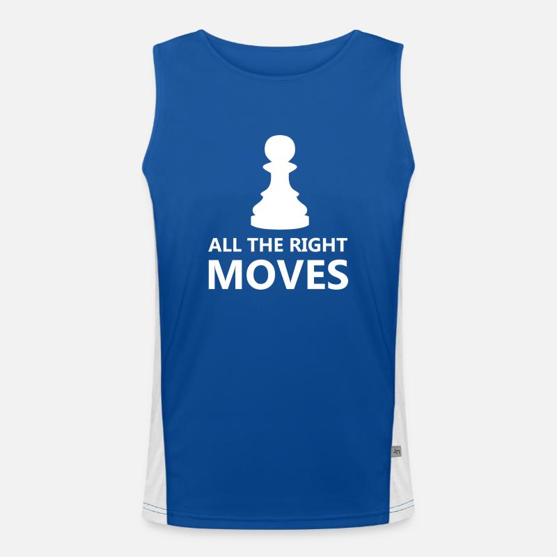 Boardgame Chess Backgammon Game Night Men's Functional Contrast Tank Top 