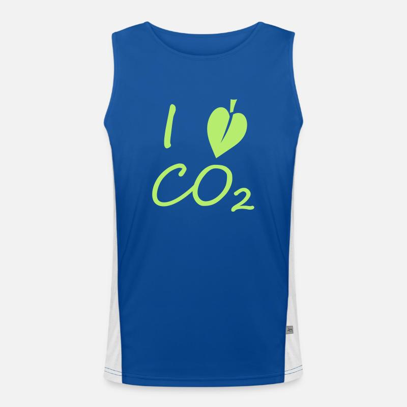 I love full green CO2 Débardeur respirant contrasté Homme 